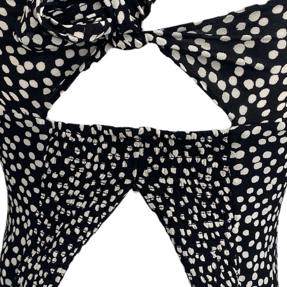 Reformation Bacio Ruffle Tie Back Crop Top Size 4 - Picture 7 of 11